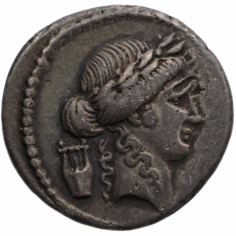 42 BC Roman Republic Denarius Publius Clodius Coin