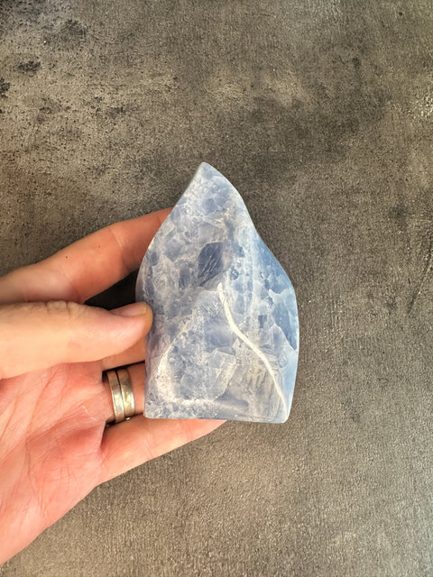 Blauer Calcit - Flamme