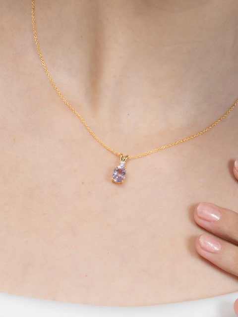 Essentielles Amethyst-Schmuckset in 18-karätigem Gold Vermeil