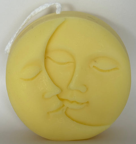 Sun and Moon Face Soy Wax Candle