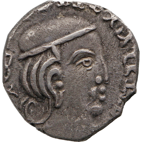 455 - 467 AD Gupta Empire Drachm Skandagupta Coin Silver