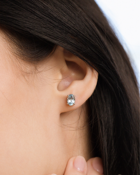 Mini-Set 2 – Schmuckset mit blauem Topas in Sterlingsilber