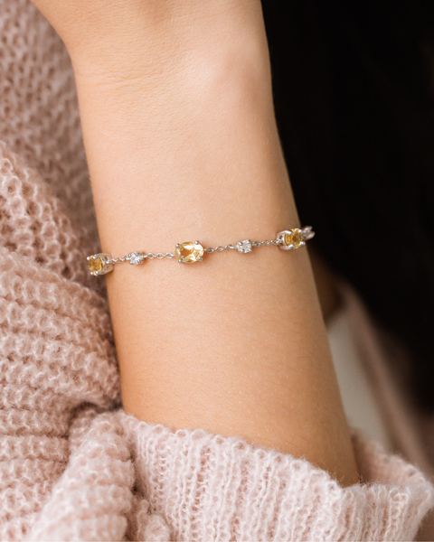 Mini Set 2 - Ensemble de bijoux en citrine et argent sterling