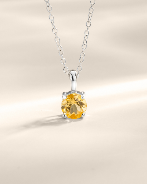 Citrin-Schmuckset für jeden Tag aus Sterlingsilber