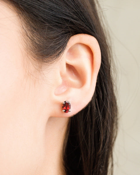 Ensemble de bijoux essentiels en grenat et argent sterling