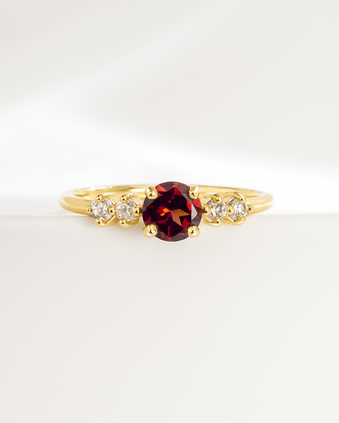 Coffret cadeau de bijoux Garnet Everyday en vermeil or 18 carats