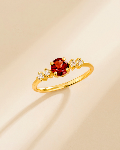 Coffret cadeau de bijoux Garnet Everyday en vermeil or 18 carats