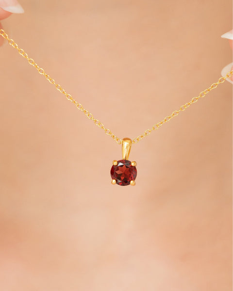 Coffret cadeau de bijoux Garnet Everyday en vermeil or 18 carats