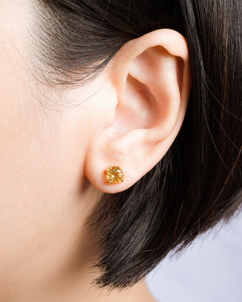 Coffret cadeau de bijoux de tous les jours en citrine et vermeil en or 18 carats