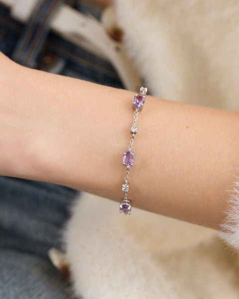 Essentielles Amethyst-Schmuckset aus Sterlingsilber