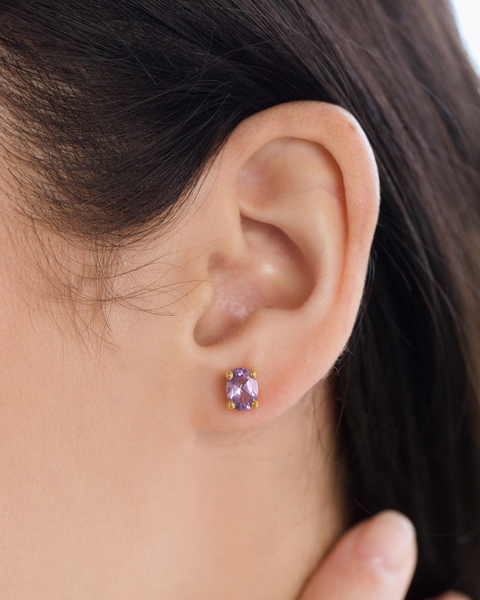 Mini-ensemble 2 - Ensemble de bijoux en améthyste et vermeil 18 carats