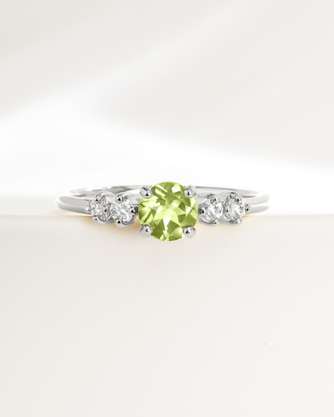 Coffret cadeau de bijoux péridot pour tous les jours en argent sterling