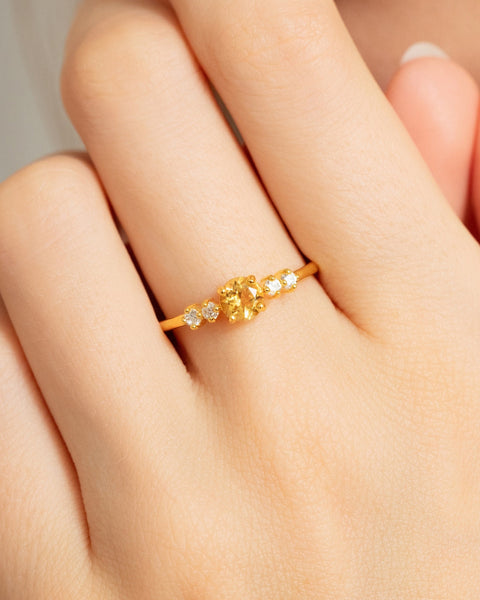 Coffret cadeau de bijoux de tous les jours en citrine et vermeil en or 18 carats