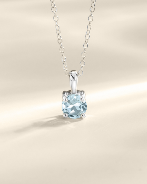 Schmuckset mit blauem Topas in Sterlingsilber