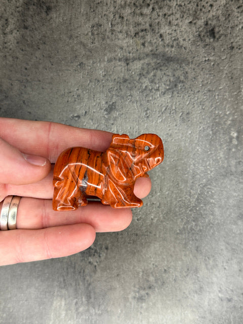 Roter Jaspis - Elefant