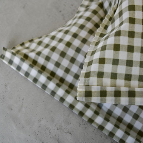 THE Beeswax Bag – Olive Check