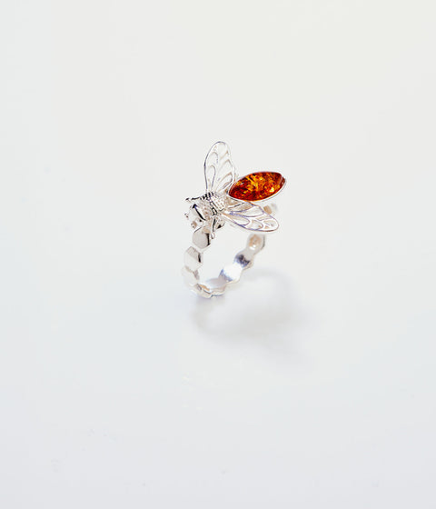 Amber Bee Ring