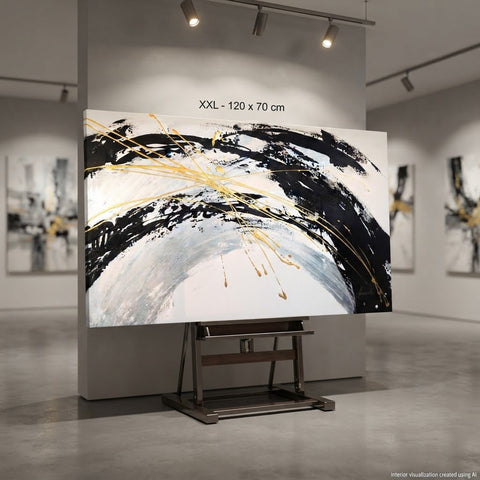 Monika Spiewak - NO RESERVE PRICE - Abstract - Oil Painting Stretched On The Frame - XXL - Ready To Hang - 1/1 Unique