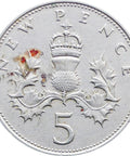 5 New Pence 1969 Elizabeth II 2nd portrait United Kingdom Coin