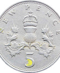 5 New Pence 1969 Elizabeth II 2nd portrait United Kingdom Coin
