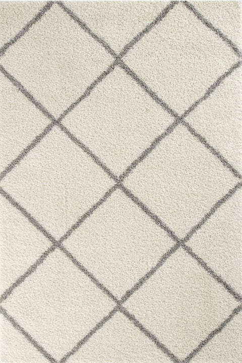 Moroccan Ivory Shaggy Rug | 500