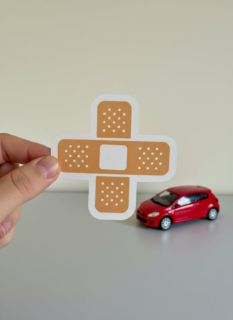 Car Plaster Sticker | Funny Bumper Sticker | Car Repair Joke