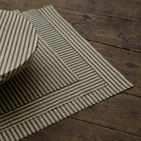 French Market Striped Beeswax Wrap Set