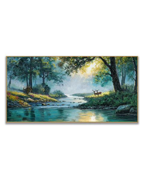 Stefano - Deer by the Misty Stream