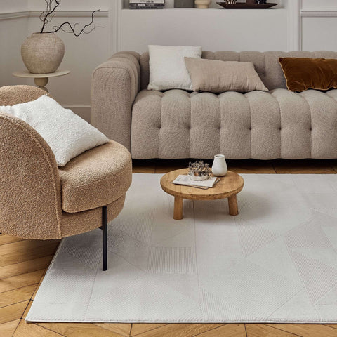 Tapis abstrait crème de Carmel | 6000