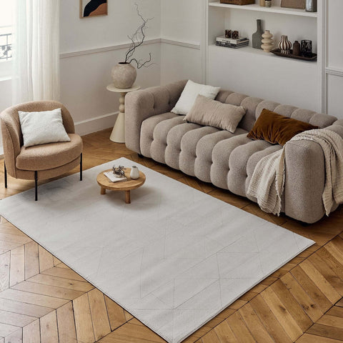 Tapis abstrait crème de Carmel | 6000