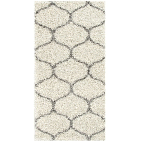 Moroccan Ivory Shaggy Rug | 600