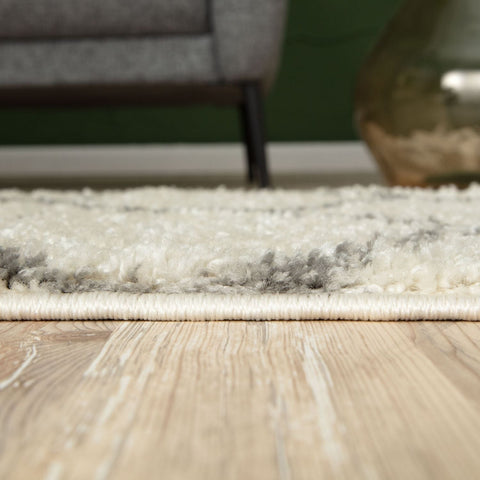 Moroccan Ivory Shaggy Rug | 600