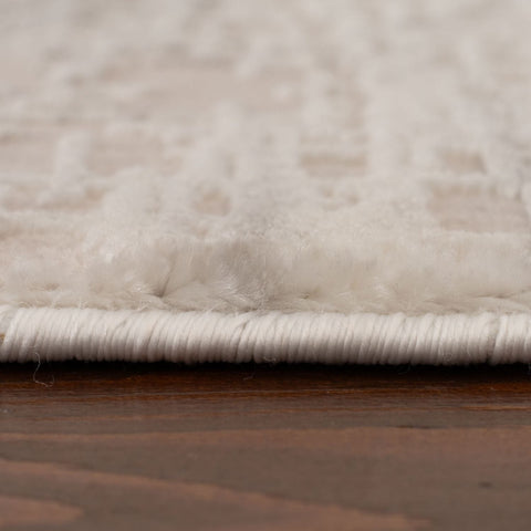 Carmel Cream-Grey Abstract Rug | 6030