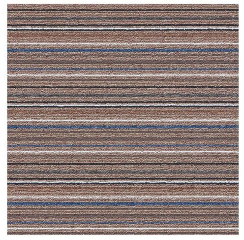 Stockholm Mocha/Blue Washable Mat