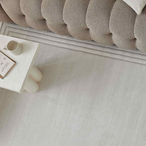Carmel Cream Bordered Rug | 6060