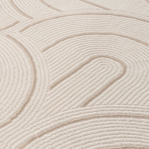 Carmel Cream-Beige Geometric Rug | 6070