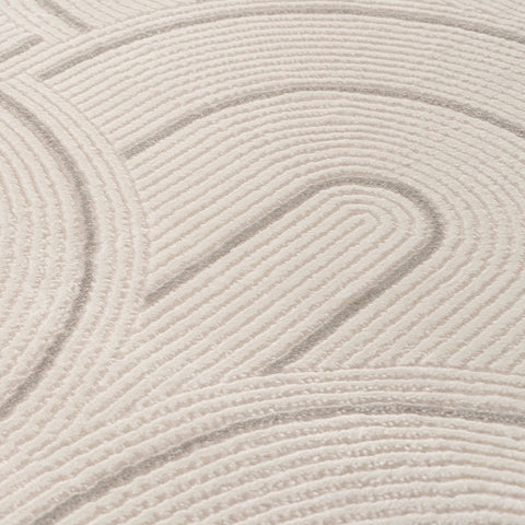 Carmel Cream-Grey Geometric Rug | 6070