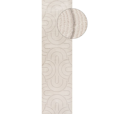 Carmel Cream-Grey Geometric Rug | 6070