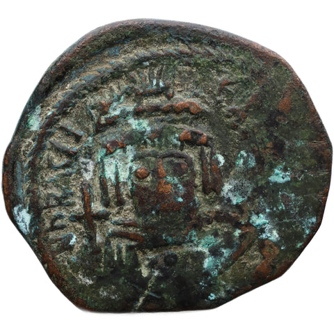 612 - 613 Byzantine Empire Follis Heraclius 40 Nummi Cyzicus Mint