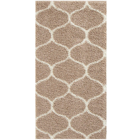 Moroccan Beige Shaggy Rug | 620