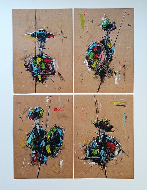 Piotr Piskorz - Faces of Don Quixote (4 pictures)