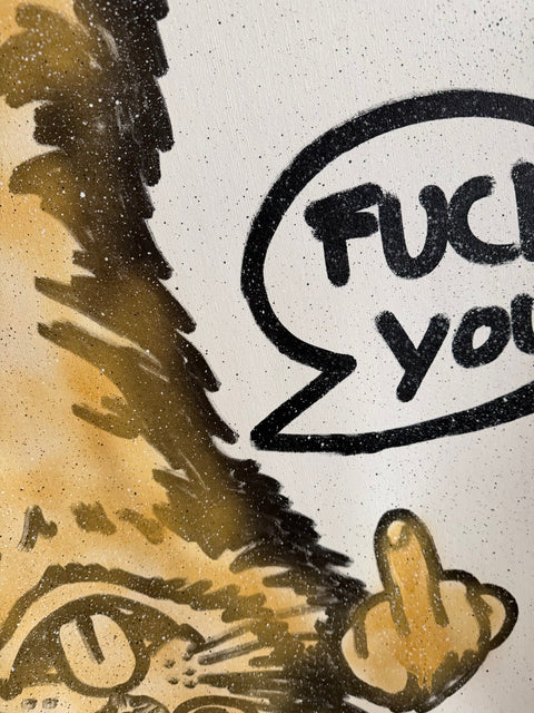 Timo Wedell - Upside-Down Cat - XL - Street Pop Art