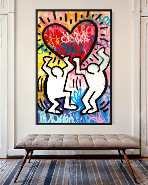 Gunnar Zyl - Heart / Keith Haring & Zyl XXL