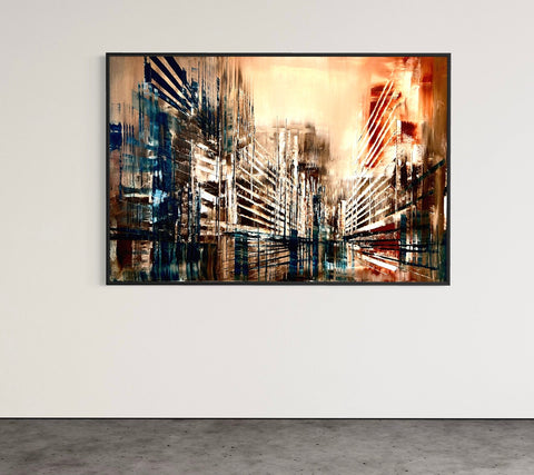 Prettau - Urban fabric - sepia street (H)