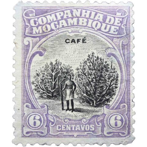 6 centavos (1921) Stamp Companhia de Mocambique Used