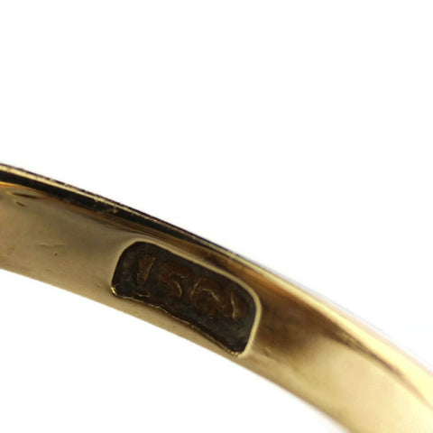 1854’s Victorian Ring Gold Cameo Antique 15ct Carved Hardstone , Painter Raphael.