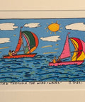 James Rizzi (1950-2011) - Tacking Through the Wind & Waves