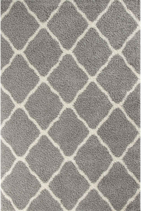 Moroccan Grey Shaggy Rug | 710