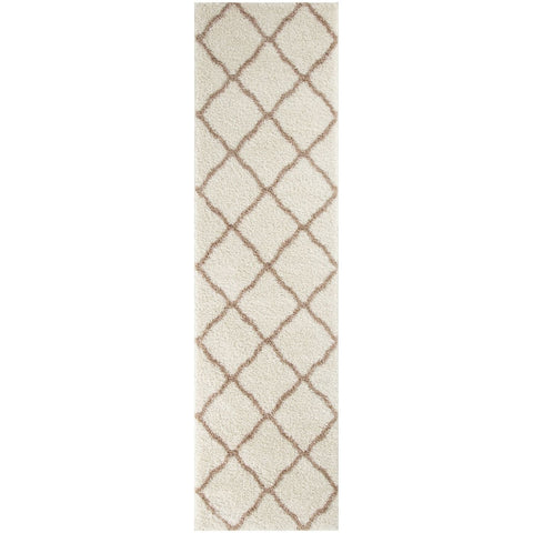 Moroccan Ivory Shaggy Rug | 730