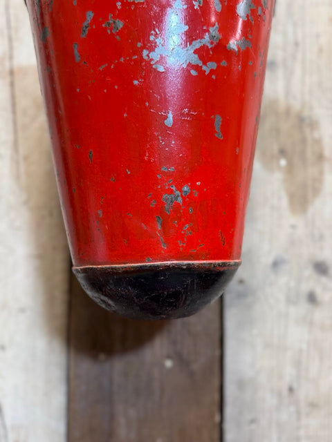 Vintage Galvanised Hanging Fire Bucket Hanging Basket / Plant Pot Planter Pail C